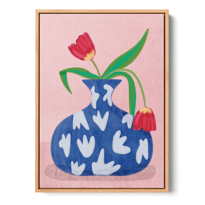 Tulips In Vase Canvas