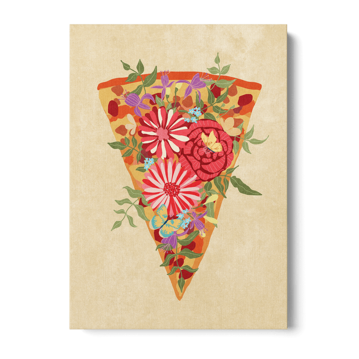 Slice Of Flower Pizza Canvas