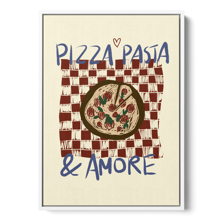 Pizza Pasta And Amore Canvas