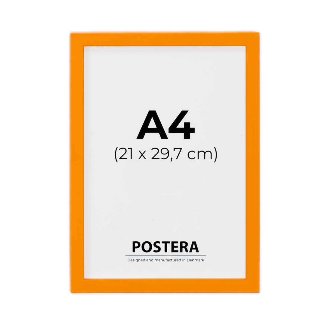 Orange ramme - A4