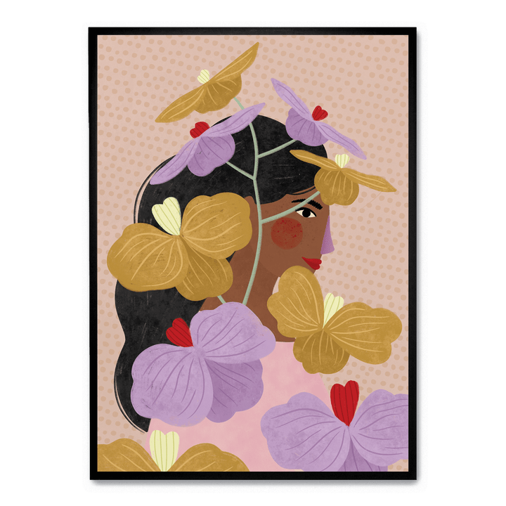 Hidden Behind Yellow Purple Flowers