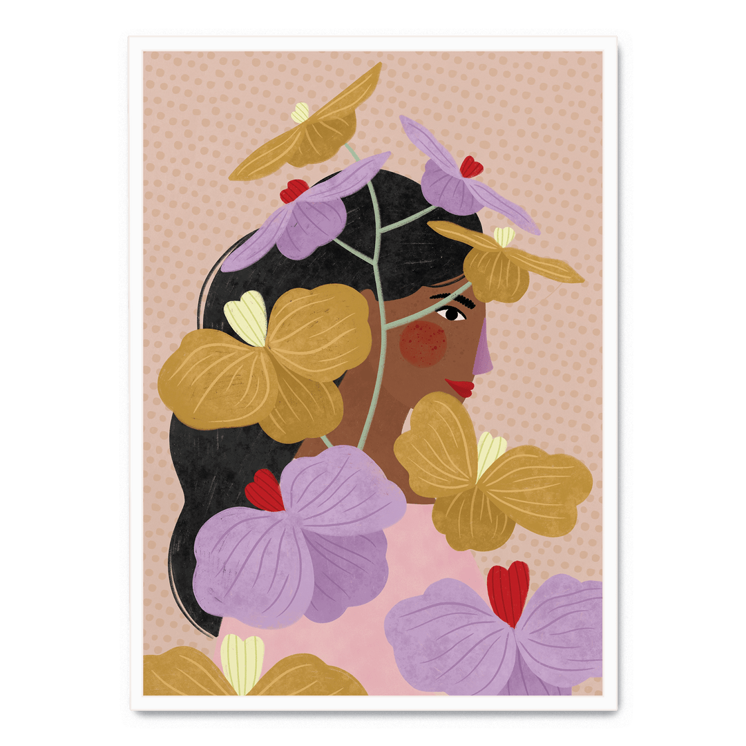 Hidden Behind Yellow Purple Flowers