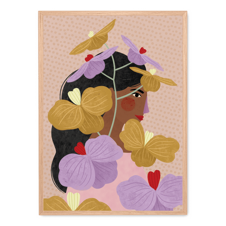 Hidden Behind Yellow Purple Flowers