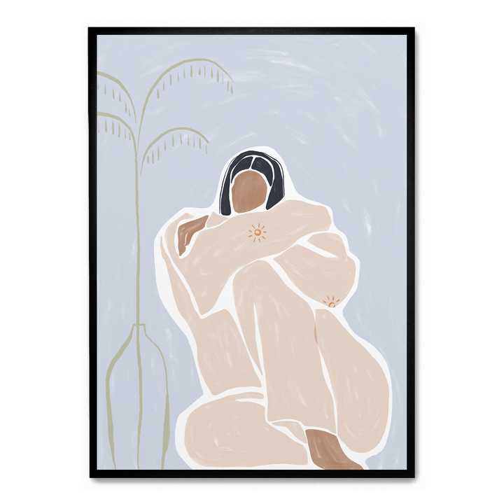 Woman Cuddle Herself