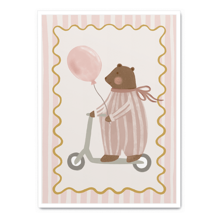 Bear With Pink Balloon