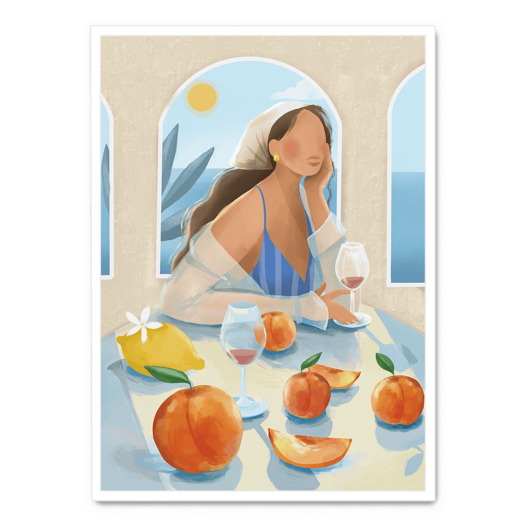 Girl With Peaches