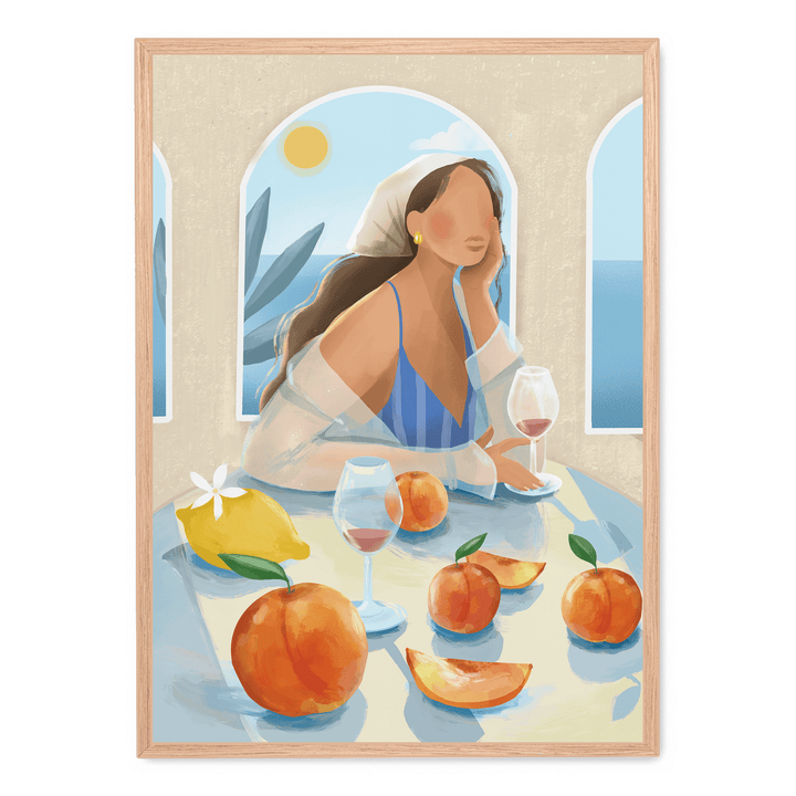 Girl With Peaches