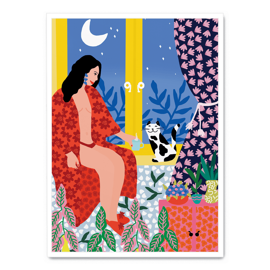 Evening Tea With Cat