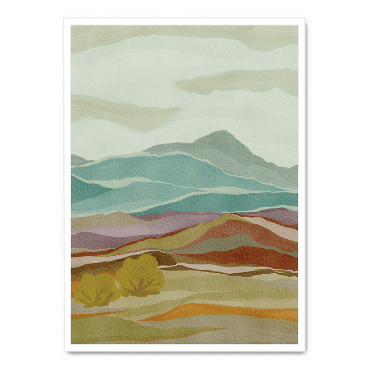 Layered Mountain Landscape