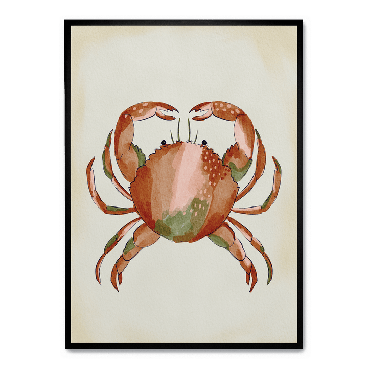 Watercolor Crab