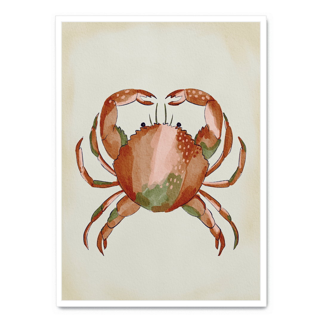 Watercolor Crab