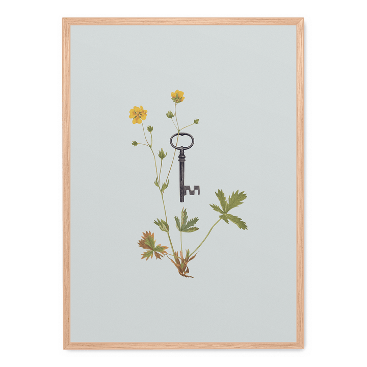 Botanical Vintage Key