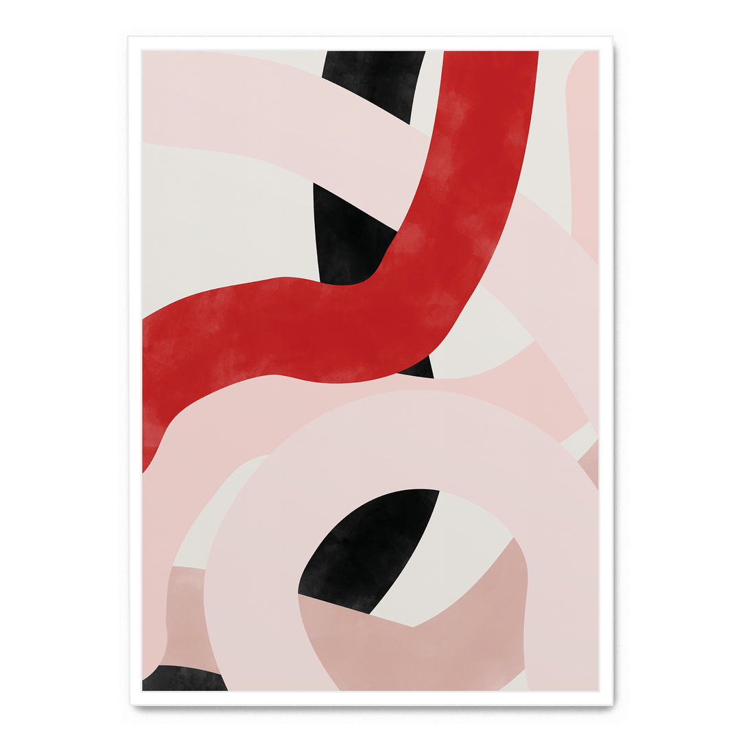 Pink And Red Brush Strokes