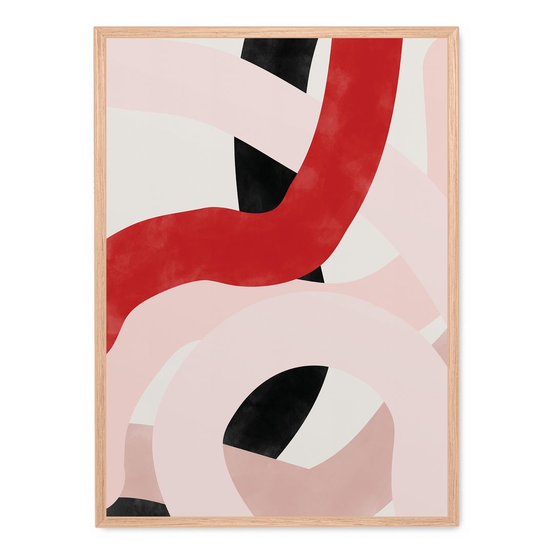 Pink And Red Brush Strokes