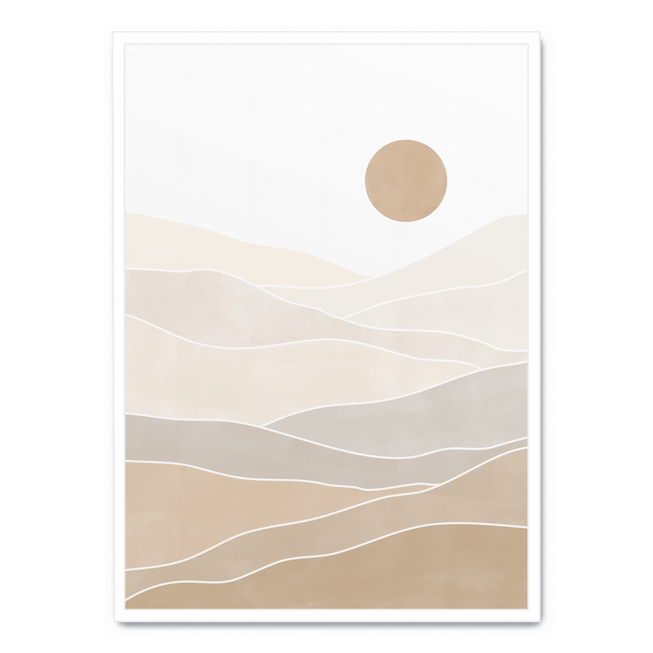 Abstract Beige Landscape
