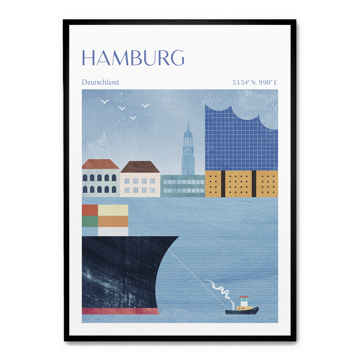 Hamburg Germany Plakat Postera.dk