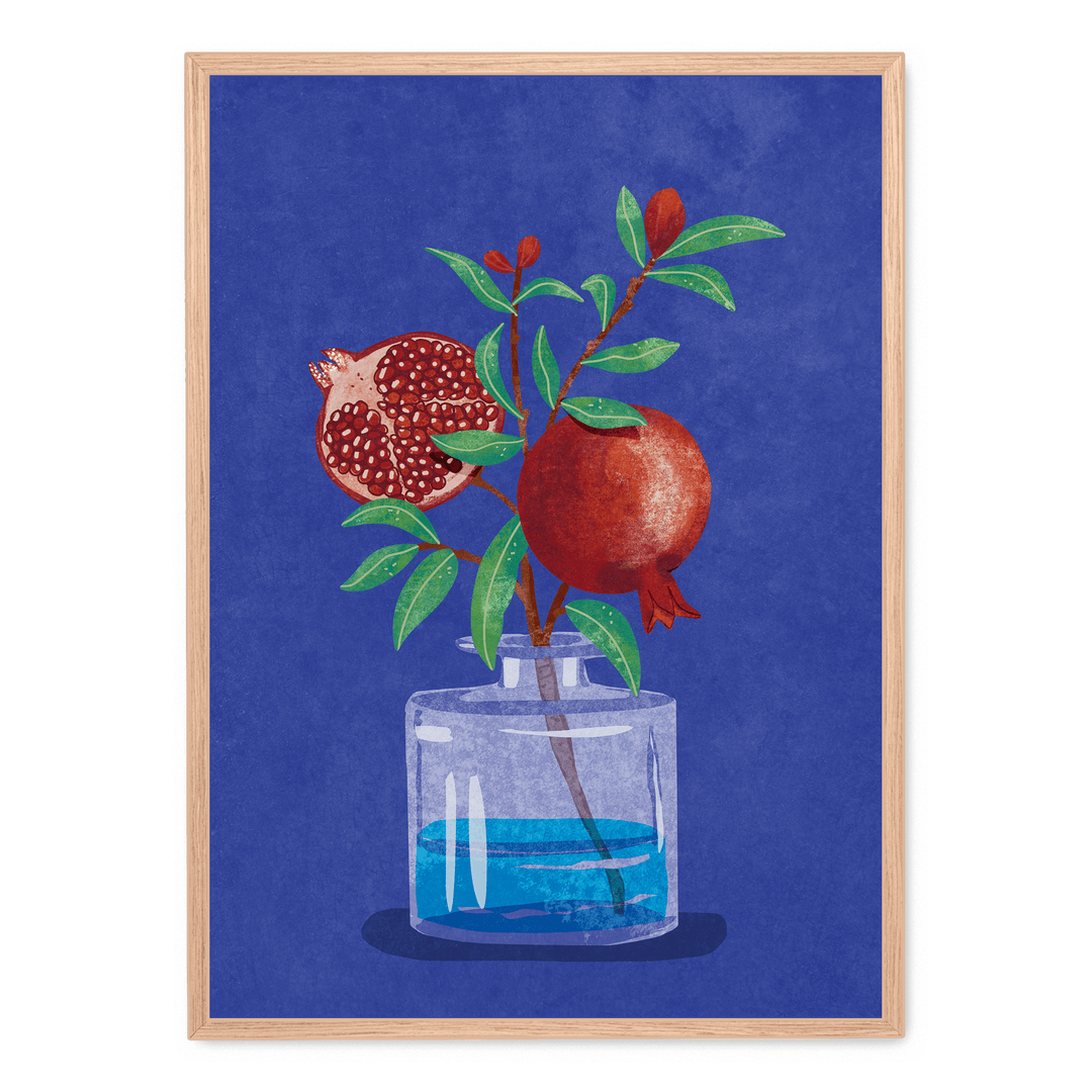 Pomegranate In Vase