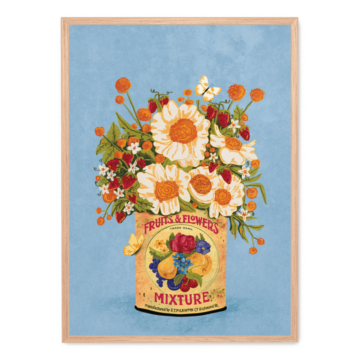 Flowers Vintage Tea Can