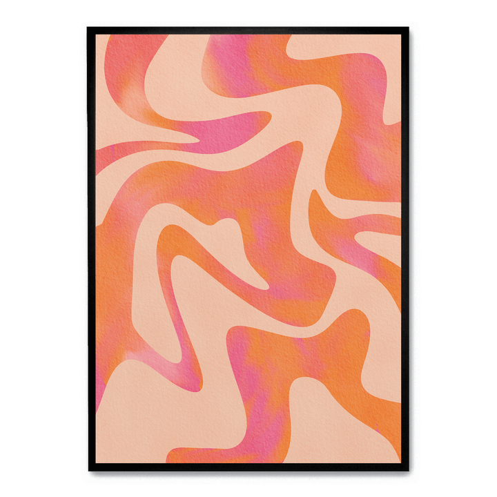 Abstract Wave Peach Fuzz