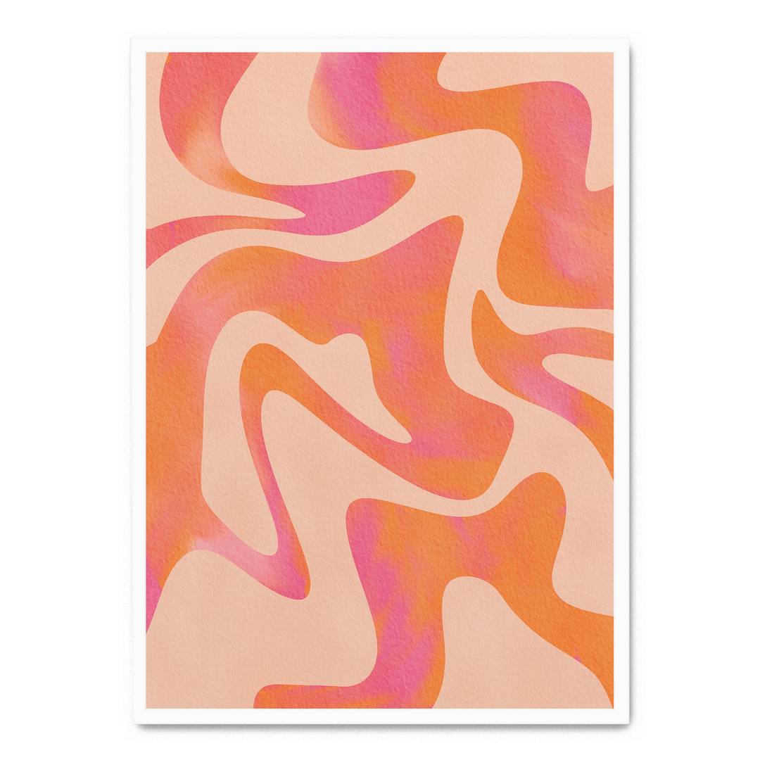 Abstract Wave Peach Fuzz