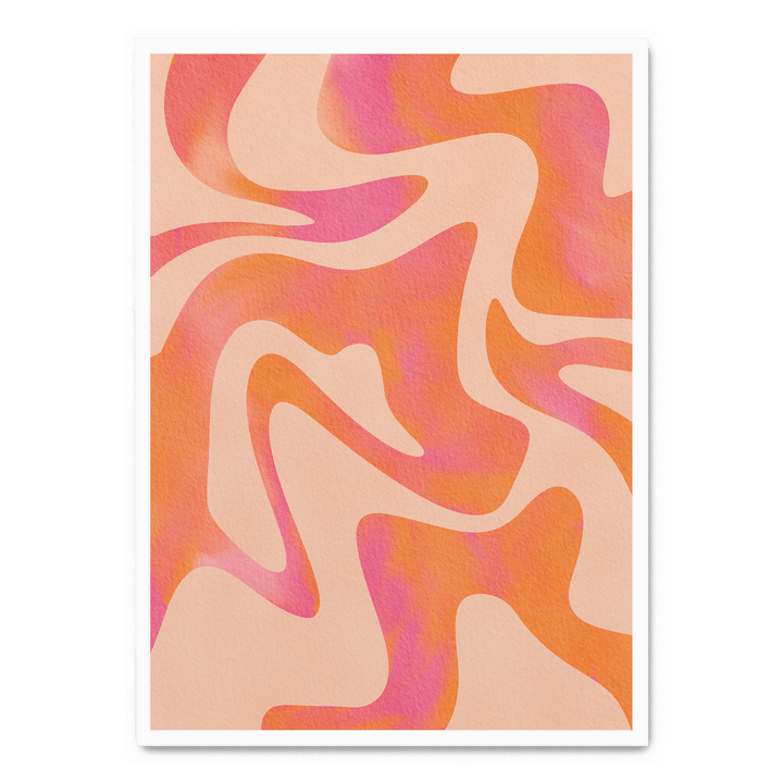 Abstract Wave Peach Fuzz