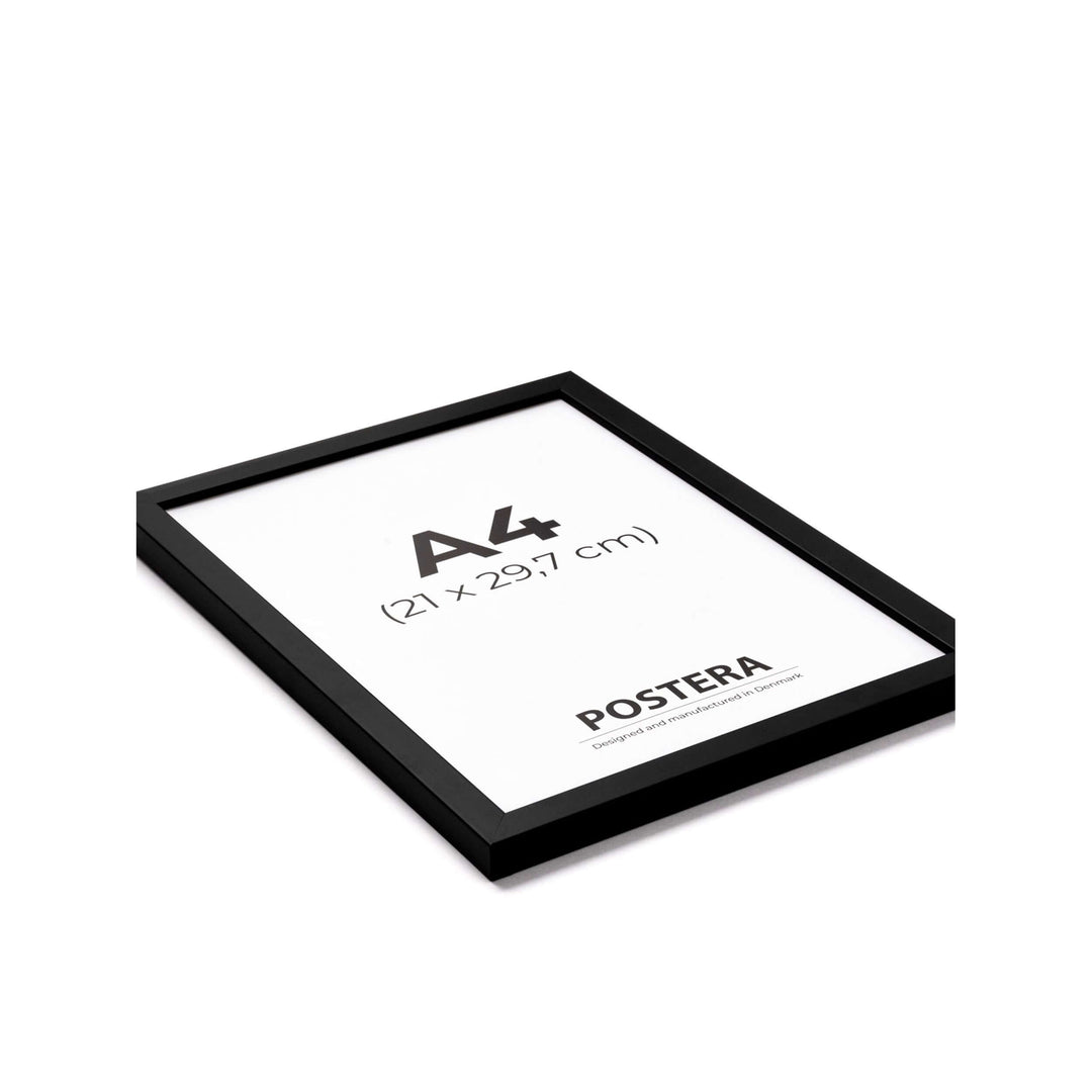 Sort ramme i størrelse A4 fra Postera