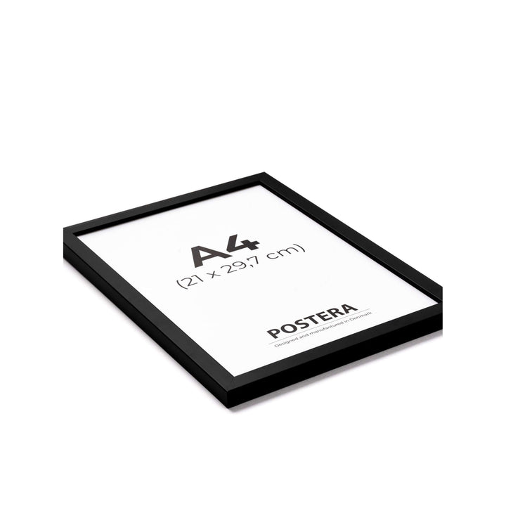 Sort ramme i størrelse A4 fra Postera