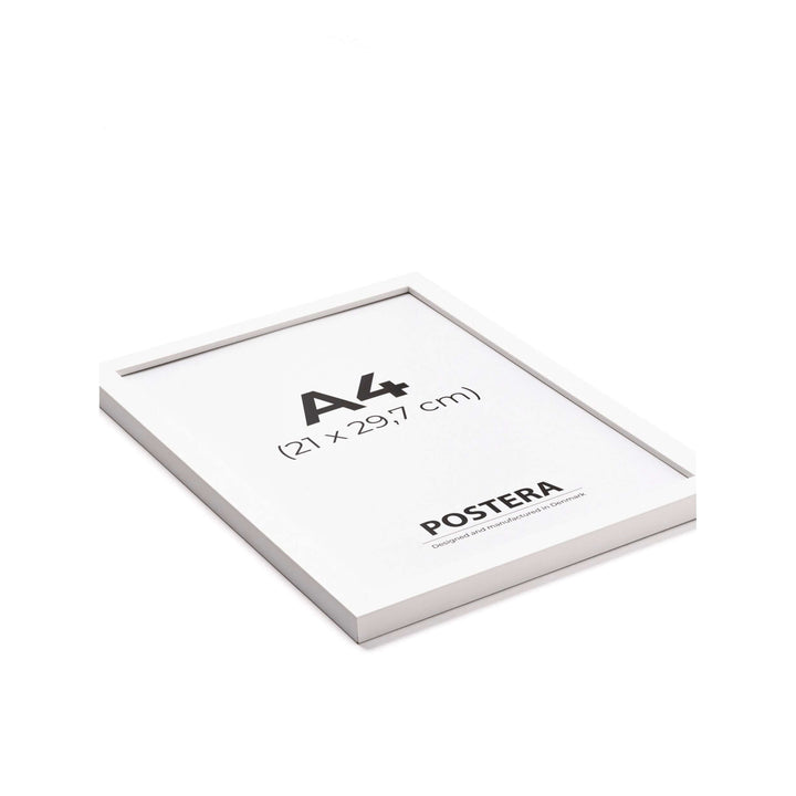 Hvid ramme i størrelse A4 fra Postera