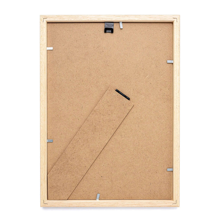 Bagside af sort ramme i størrelse A4 fra Postera