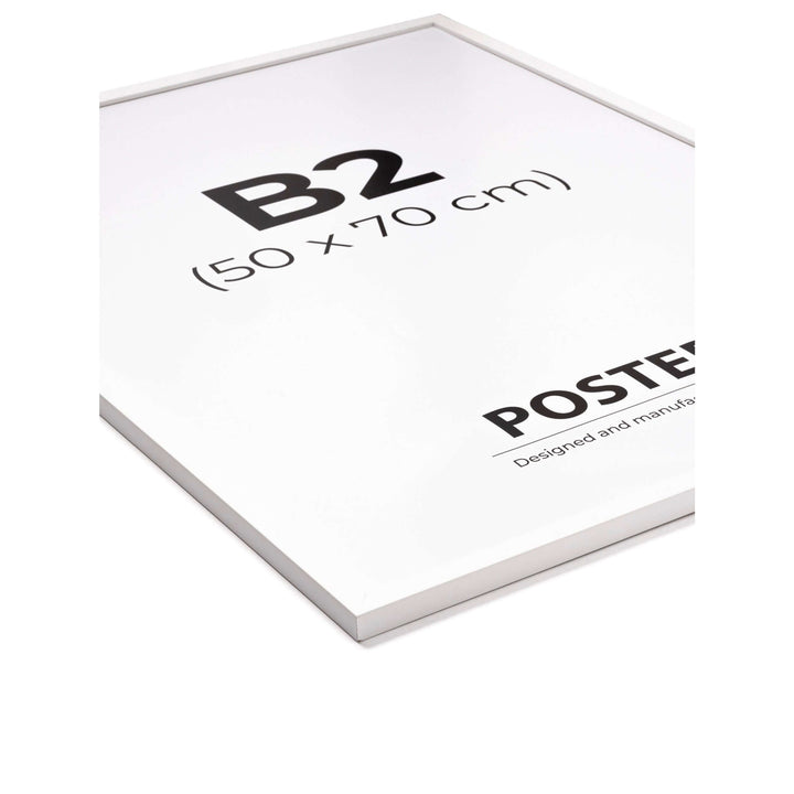 Hvid ramme i størrelse 50x70 cm fra Postera