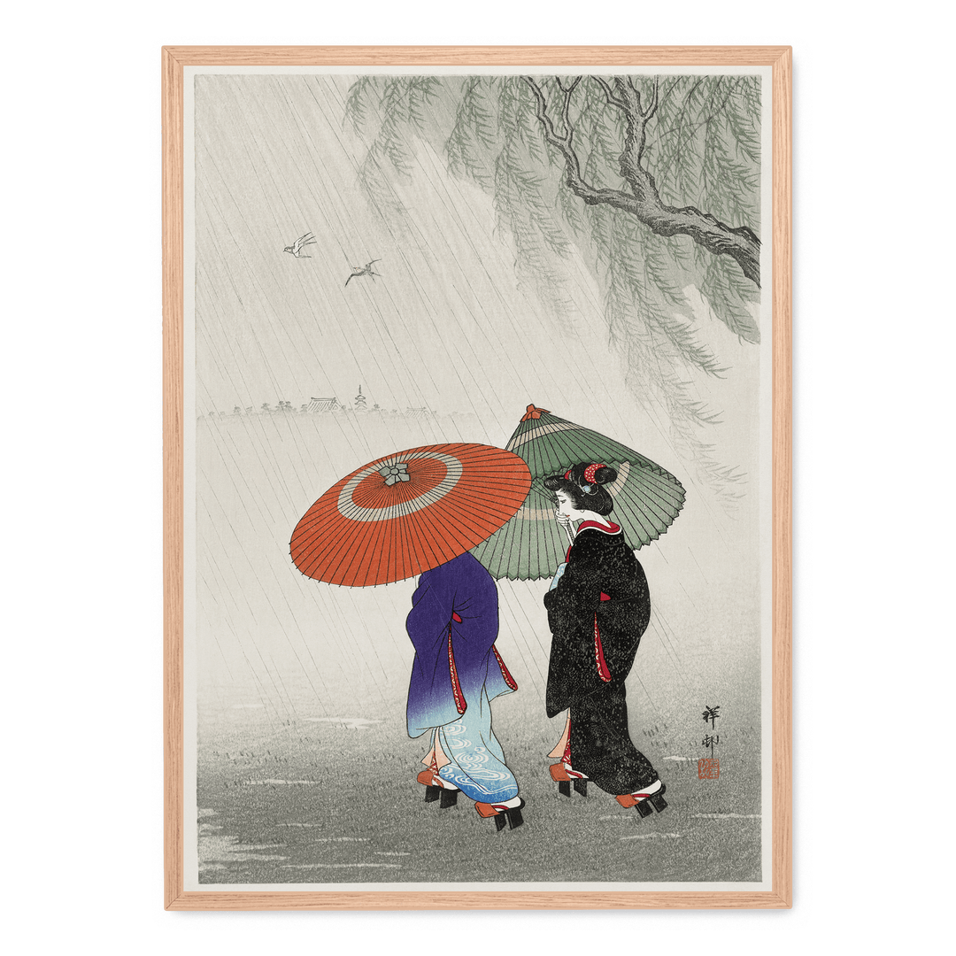Ohara Koson - Two Women In The Rain