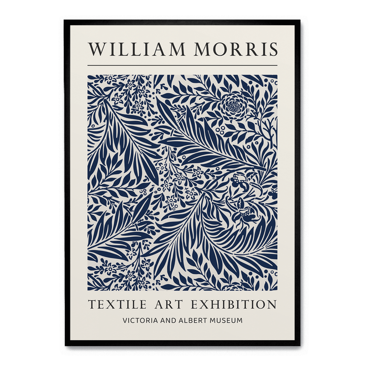 Blue Leaves Ornament Pattern