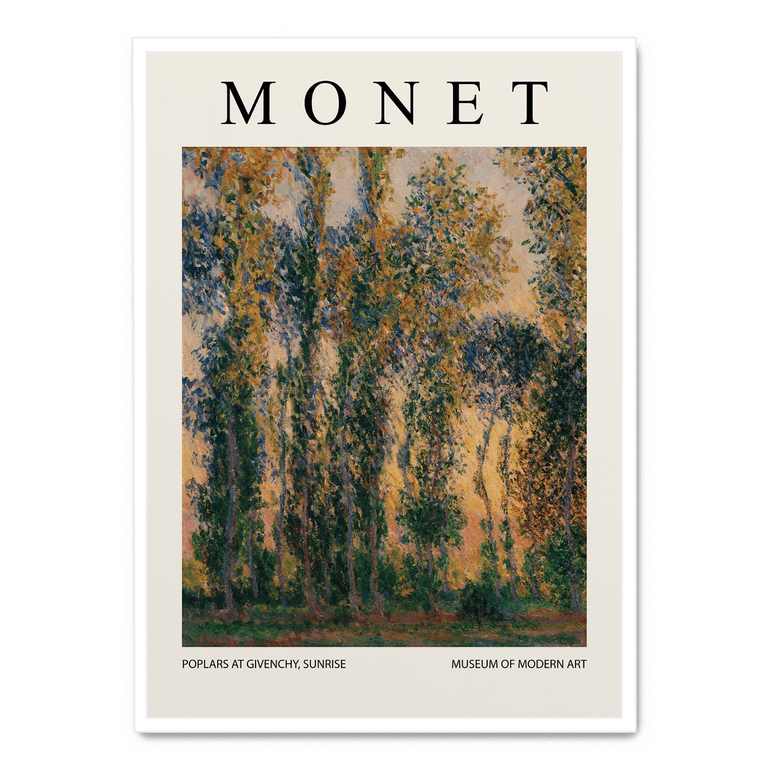 Poplars At Givenchy Sunrise