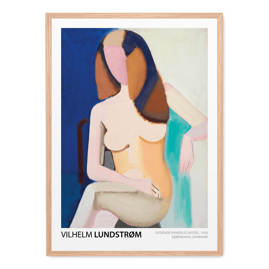 Siddende Kvindelig Model