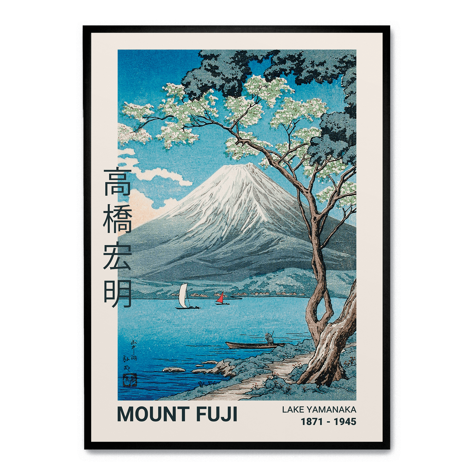 Delvis kæmpe stor myg Mount Fuji Plakat | Postera.dk