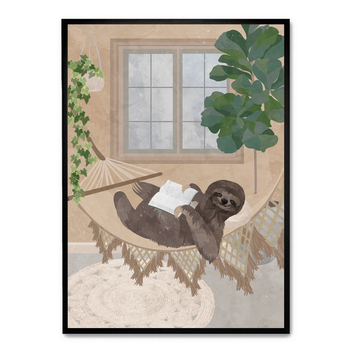 Lazy Sloth In Hammock