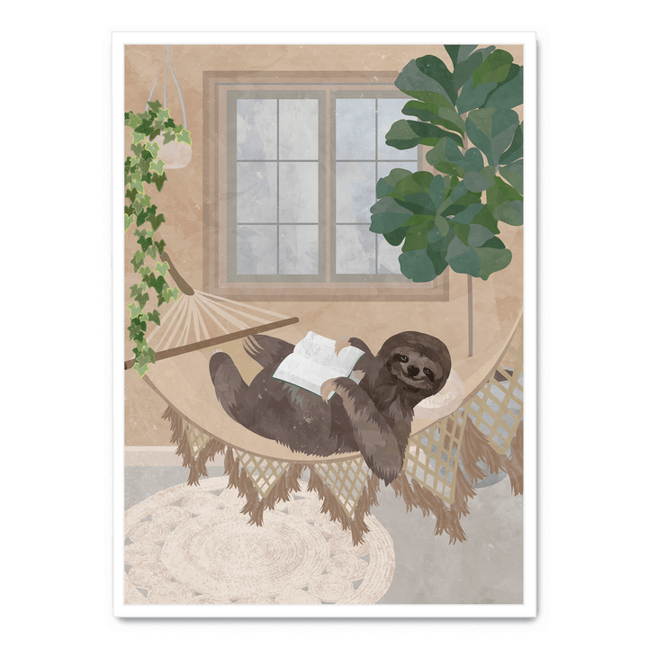 Lazy Sloth In Hammock