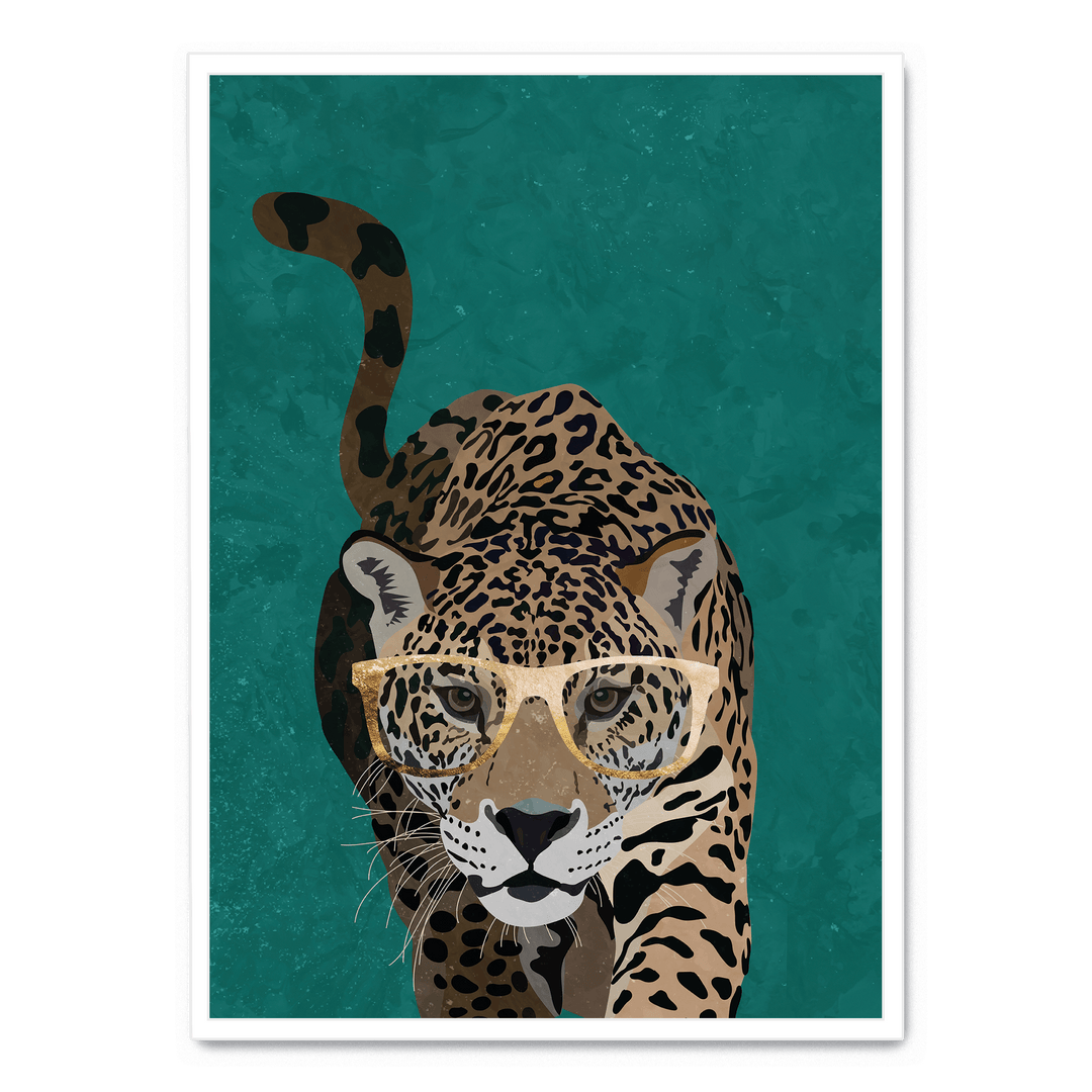 Curious Green Leopard