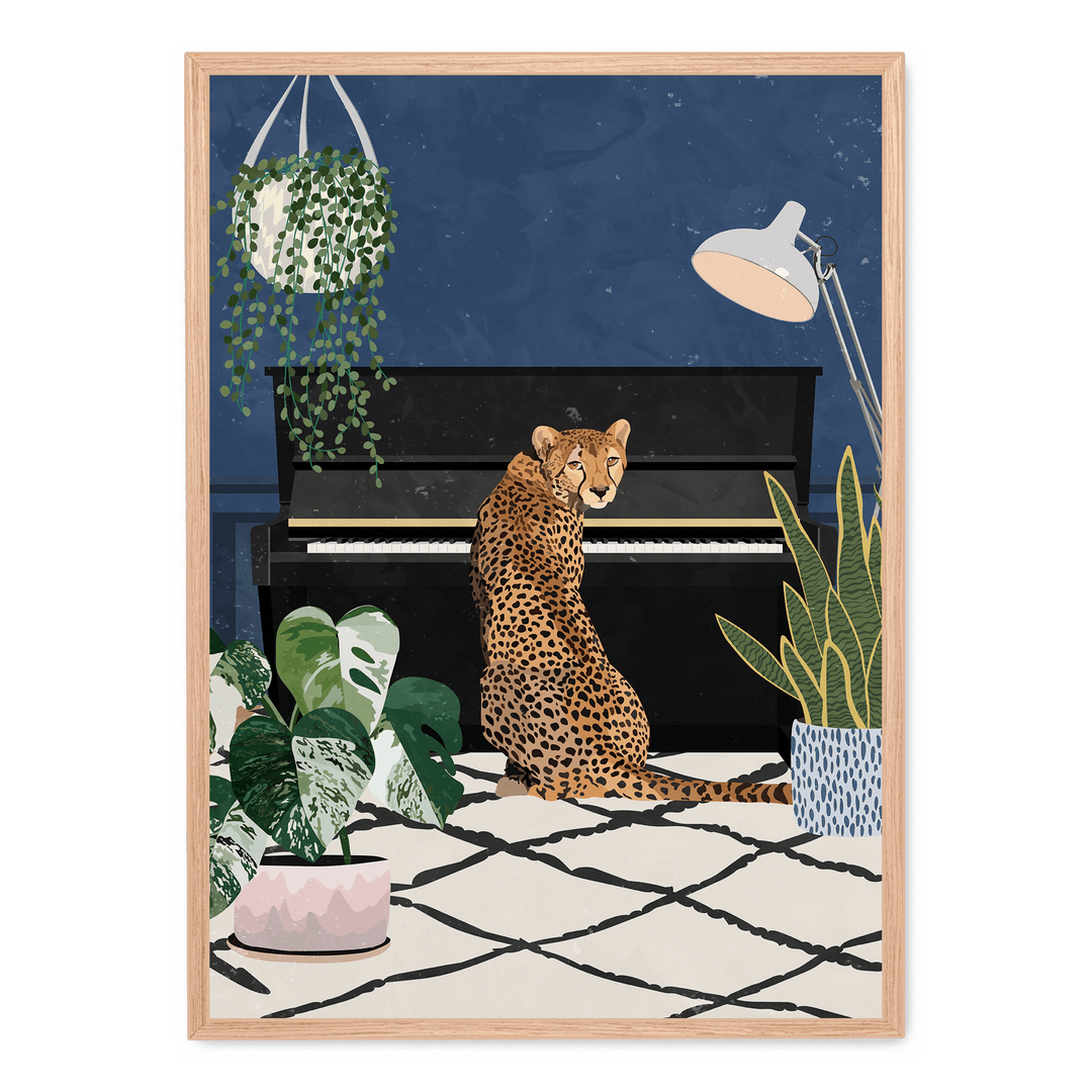 Cheetah Playing Piano